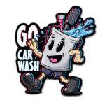 Go Car Wash Стикер водостойкий матовый, 6.3x7.0см