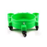 MaxShine Plastic Rolling Bucket Dolly-Green Подставка на колёсах для ведра, зелёная