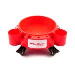 MaxShine Plastic Rolling Bucket Dolly-Red Подставка на колёсах для ведра, красная