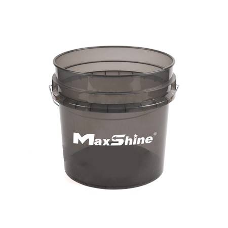 MaxShine Detailing Bucket Ведро для мойки прозрачное, черное, 13л