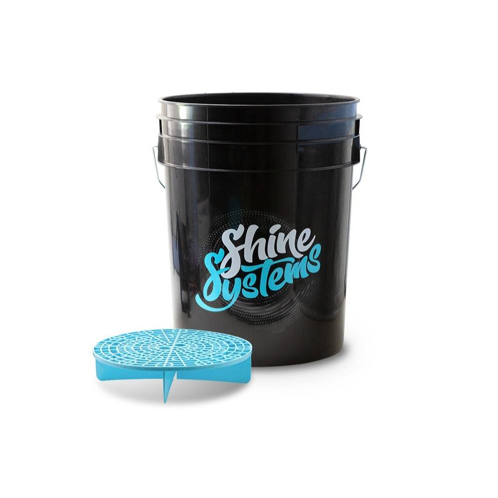 Shine Systems Bucket + Filter - ведро для мойки автомобиля c сепаратором, 20л