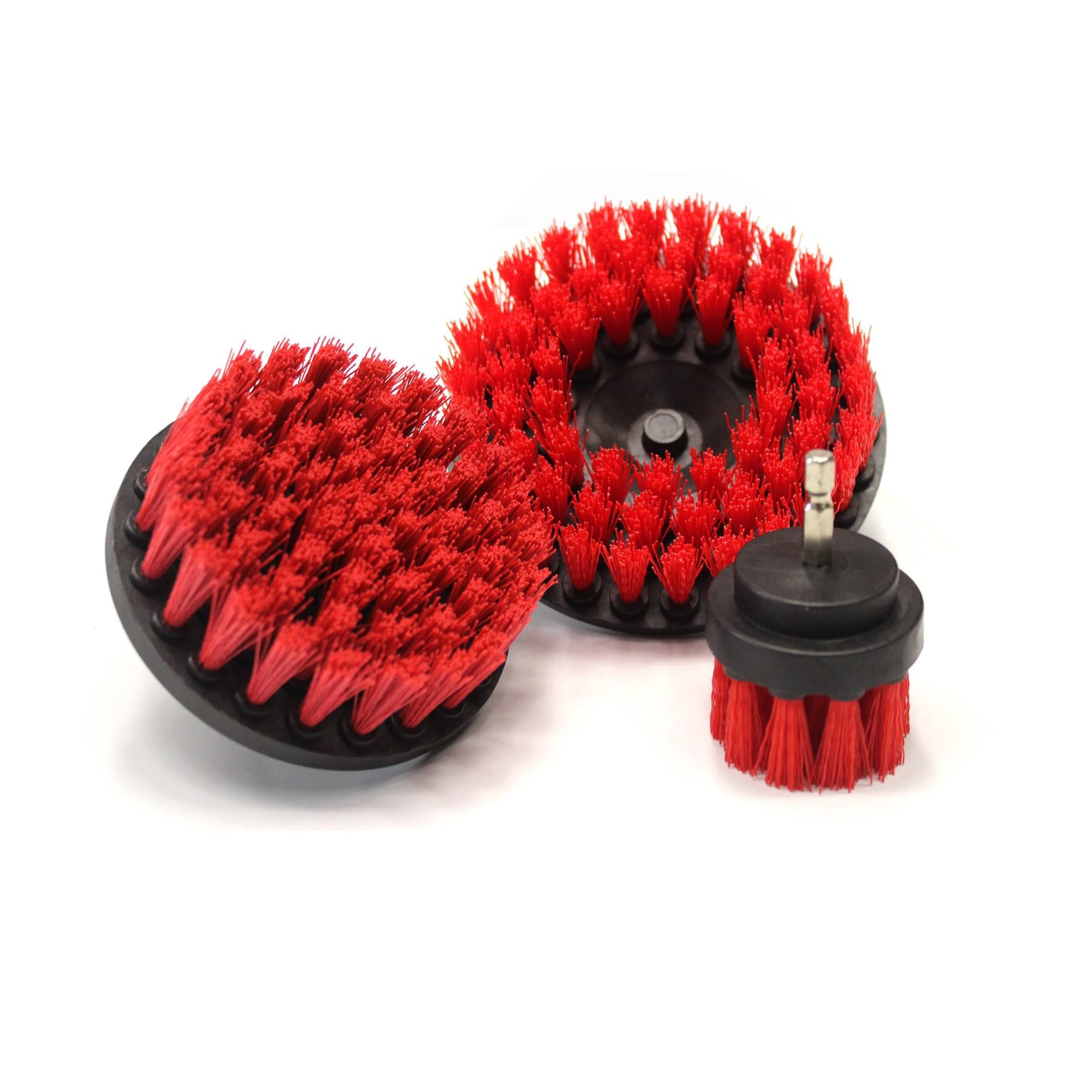 MaxShine Drill Carpet Brush Combo Набор щеток на шуруповерт с жестким ворсом,  3шт