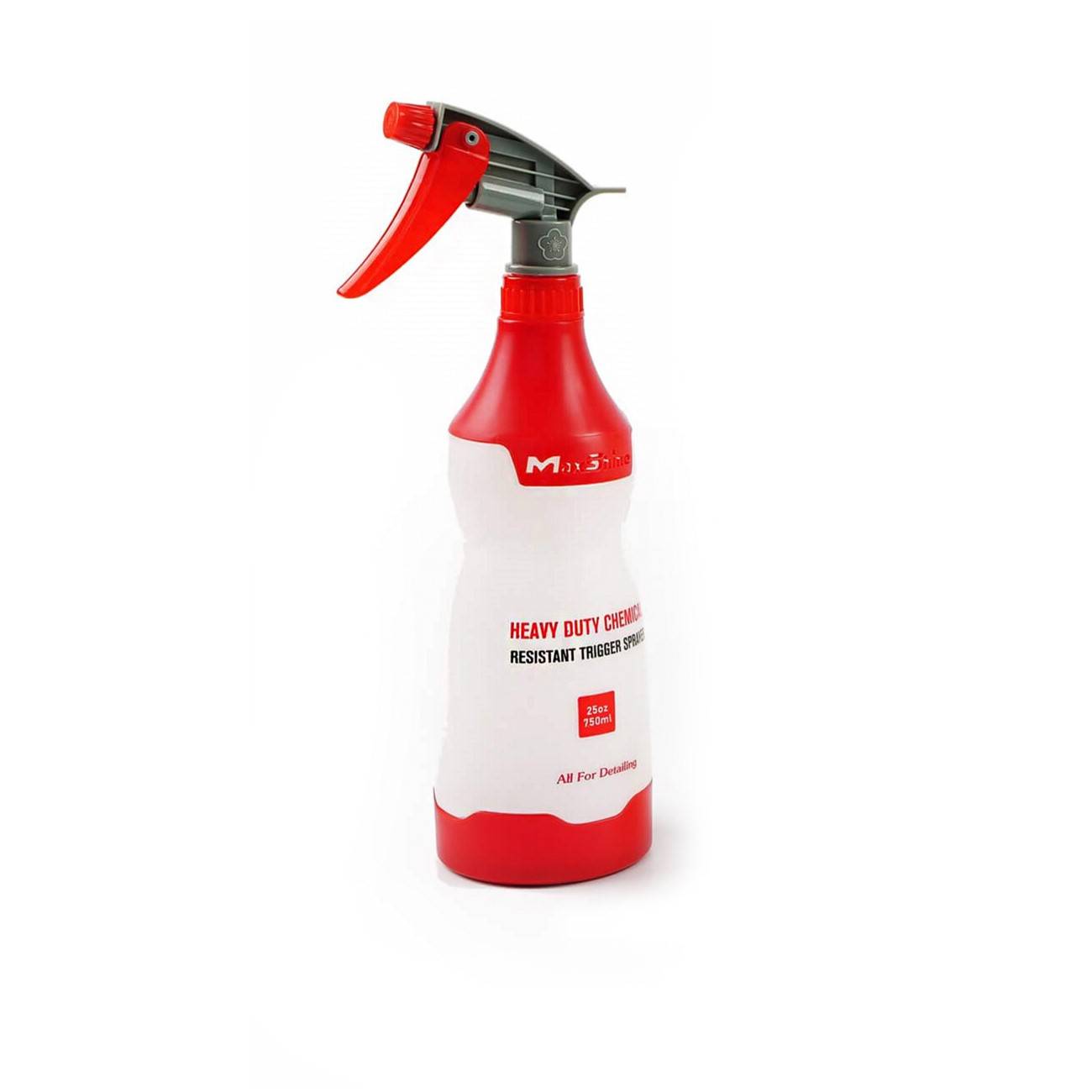 MaxShine Heavy Duty Chemical Resistant Trigger Sprayer Бутылка с триггером, красная, 750мл