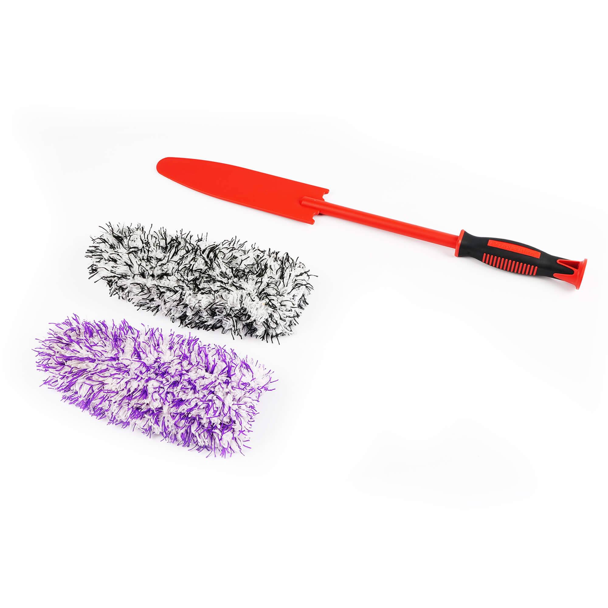 MaxShine Premium Flat Microfiber Wheel Brush with Replaceable Cover Микрофибровый ёршик, 50см
