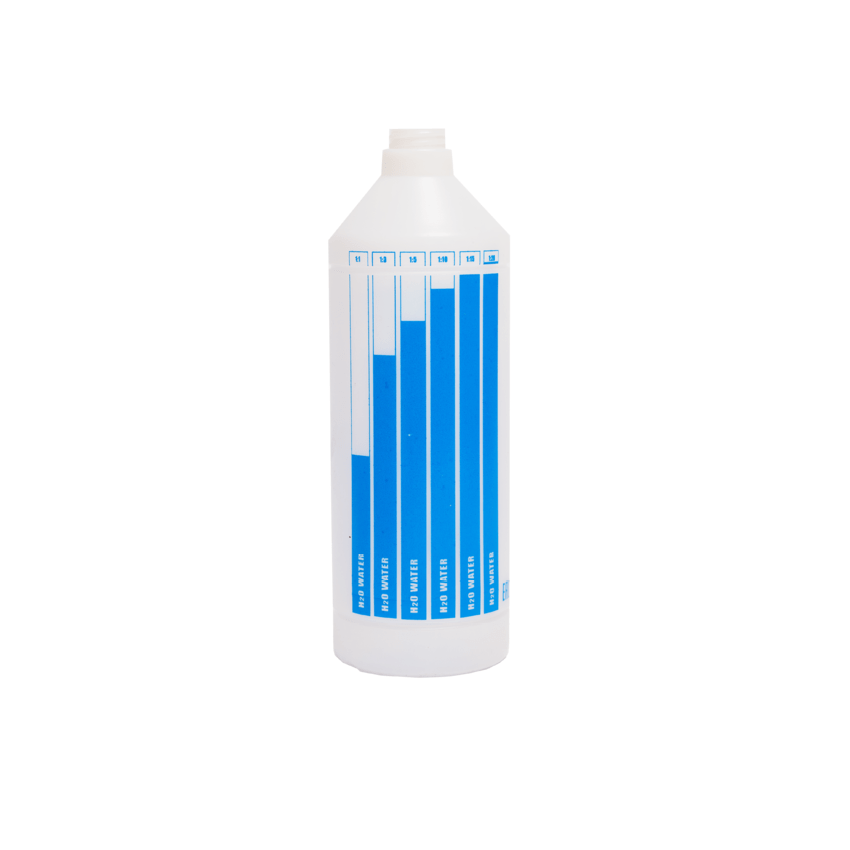 Ma-Fra Plastic Bottle Флакон со шкалой в пропорции и процентах (синий), 1л
