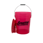 Leraton Bucket BW2 Прозрачное ведро для мойки автомобилей с сепаратором (красное), 20л