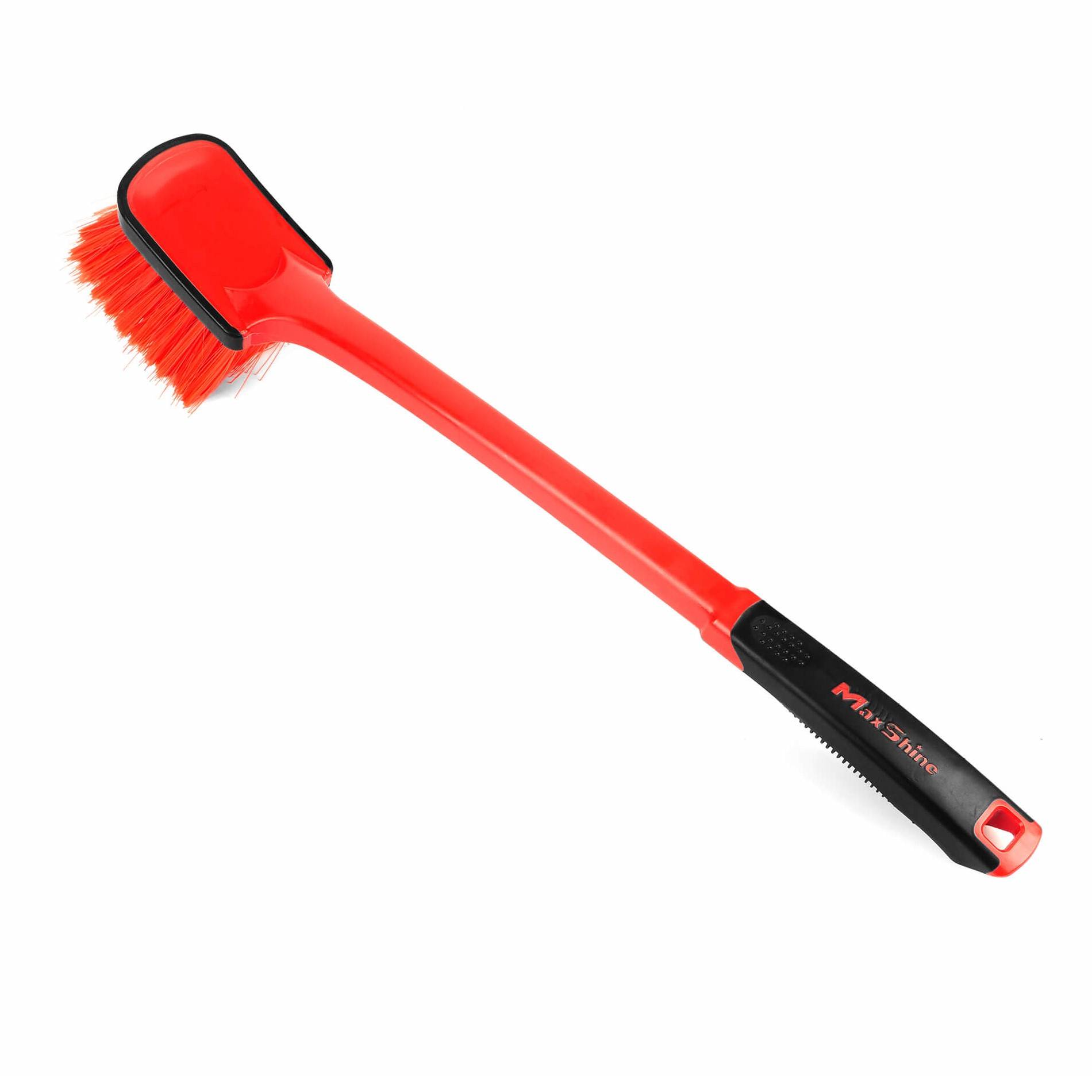 MaxShine Soft Grip Wheel & Body Brush-Long Handle Щетка для чистки дисков, резины и экстерьера, мягкая, 52.3х7.2х1.5см