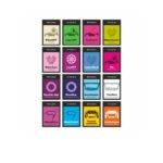 Shine Systems StickerPack - набор наклеек на бутылки 16шт, 7.5х10.5см