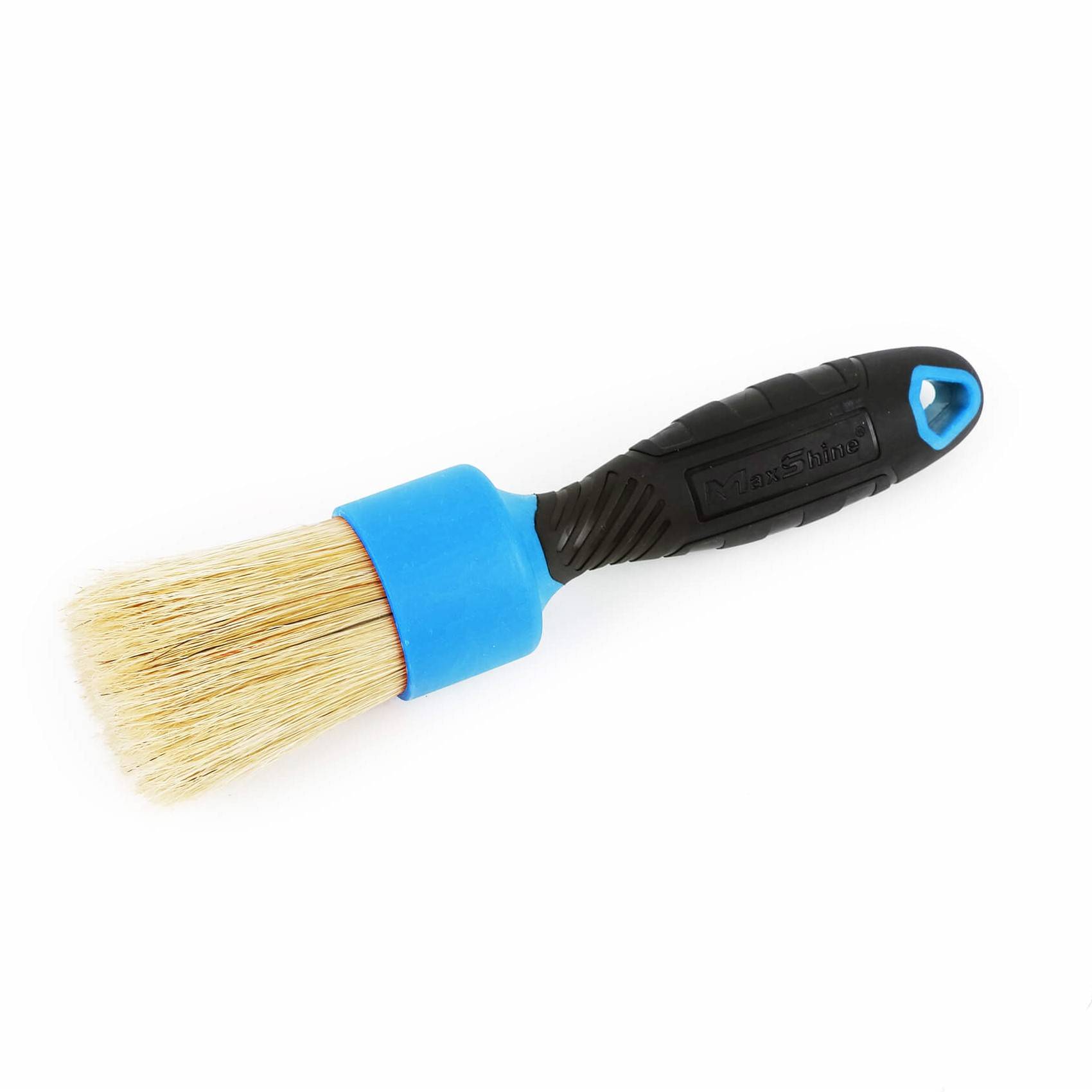 MaxShine Natural Boar’s Hair Detailing Stubby Brush Кисть с натуральным ворсом, 17.8см