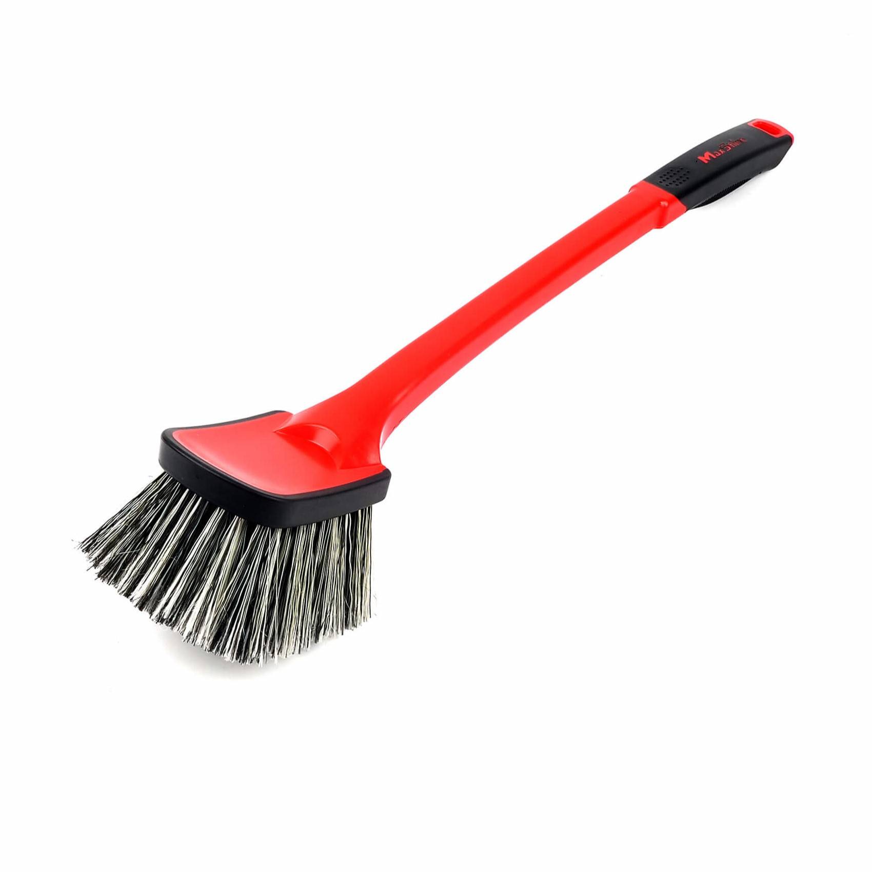 MaxShine Soft Grip Tire & Wheel Cleaning Brush-Long Handle Щетка для чистки дисков и резины, средней жесткости, 52.3х7.2х1.5см