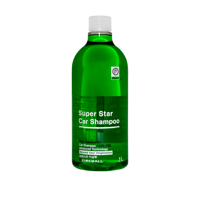Fireball Super Star Car Shampoo Ph7, Шампунь для ручной мойки (Лесное настроение /зеленый), 1:500, 1л