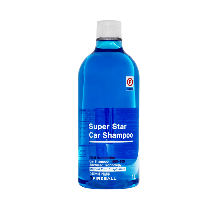 Fireball Super Star Car Shampoo Ph7 Шампунь для ручной мойки (Фруктово-цитрусовый /синий), 1:500, 1л