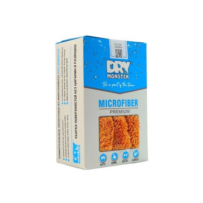 Dry Monster Premium Monster Полотенце для сушки (двойная крученая петля) 50x60см, 700гр/м, оранжевый